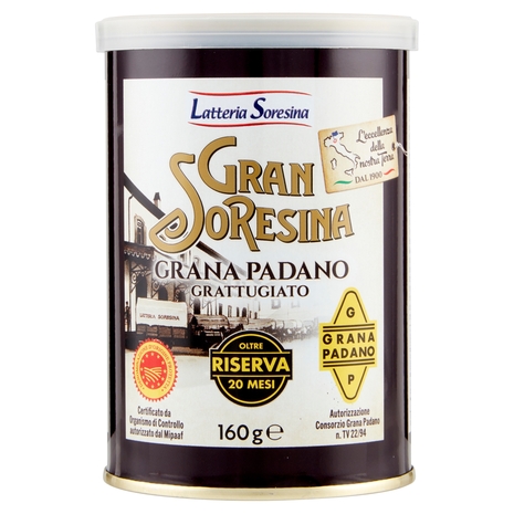 Gran Soresina Grana Padano DOP Grattugiato Riserva Oltre 20 Mesi 160 g